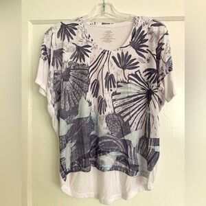 Women's Dolman Tee Hand-printed design XS